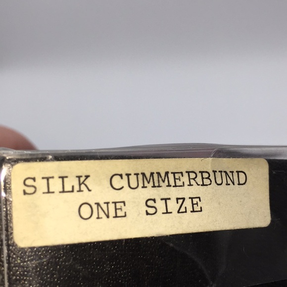 Bow Tie & Cummerbund Dark Red 100% Silk with Box - Picture 11 of 12